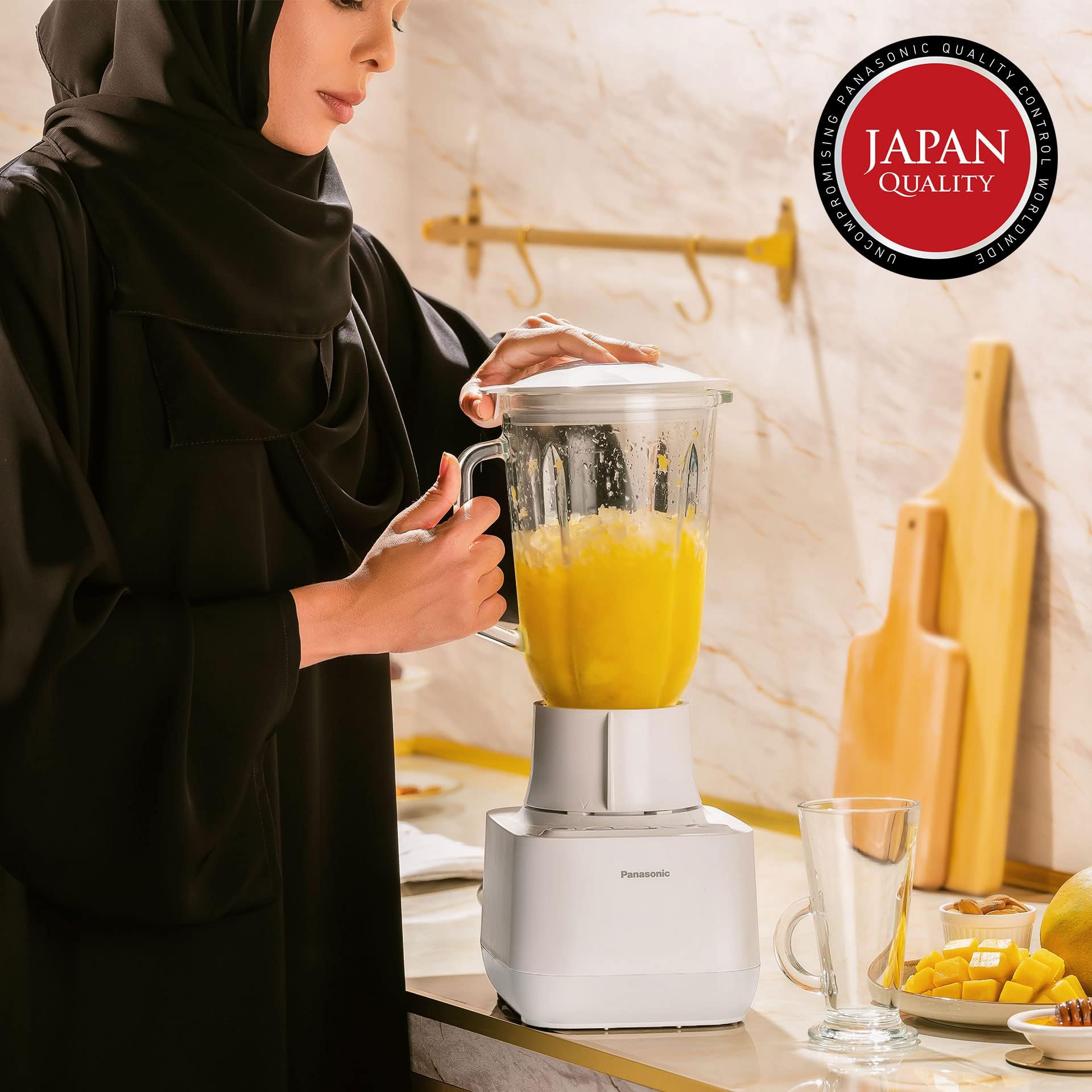 Panasonic Blender, 700W Ice Crushing, White, 1 Year Warranty خلاط من باناسونيك، مزود بخاصية تكسير الثلج، 700 واط، ابيض ضمان لمدة عام واحد Panasonic Blender, 700W Ice Crushing, White, 1 Year Warranty خلاط من باناسونيك، مزود بخاصية تكسير الثلج، 700 واط، ابيض ضمان لمدة عام واحد